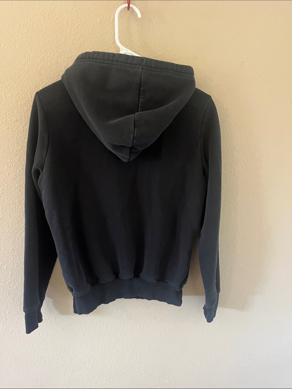 adidas Black Hoodie with White Trefoil Logo - Picture 3 of 4